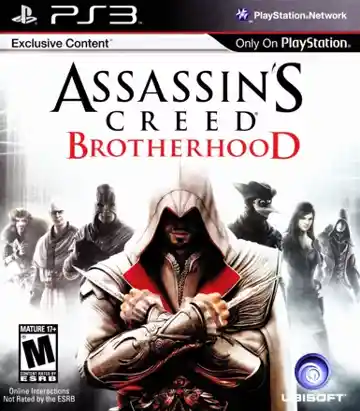 Assassin's Creed - Brotherhood (USA) (En,Fr,Es,It) (v1.05) (Disc) (Update) box cover front